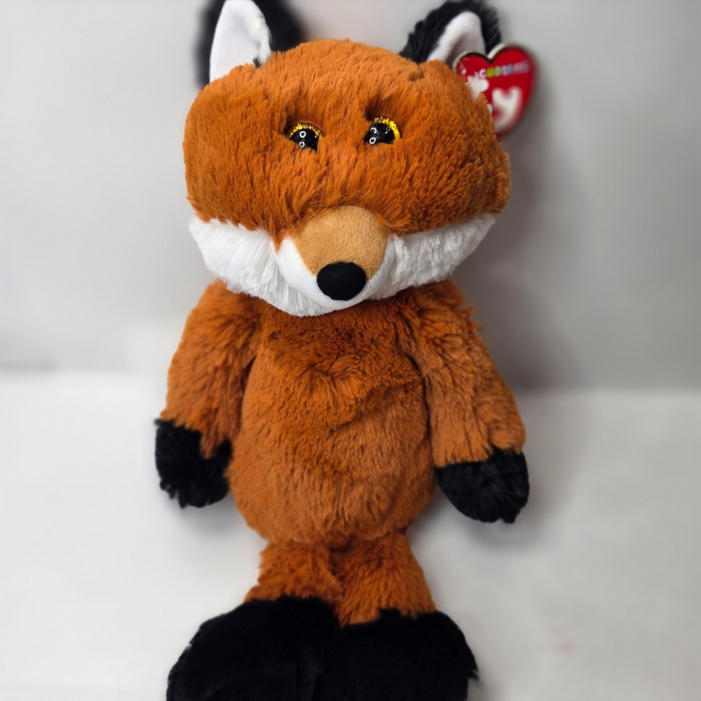Ty Attic Treasures Fred the Fox 10 inch Plush Orange Cuddlys Stuffed Animal NWT